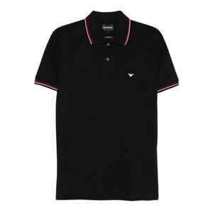 Emporio Armani Black Polo Shirts Men